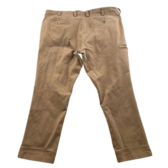 Duluth Mens Pants Size 40x30 Slim Fit Flex Ballroom Khaki Straight Casual Tan - Picture 2 of 16